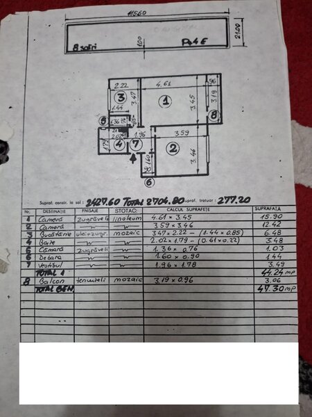 Drumul Taberei- Plaza Vanzare 2 camere dec 3/4 reabilitat balcon liber